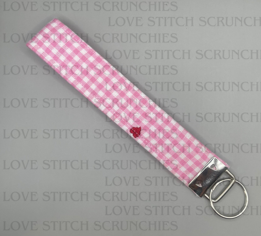 Pink plaid with heart