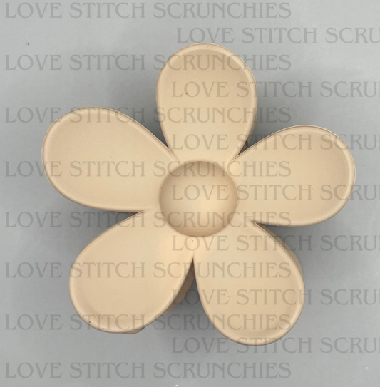 Tan flower clip