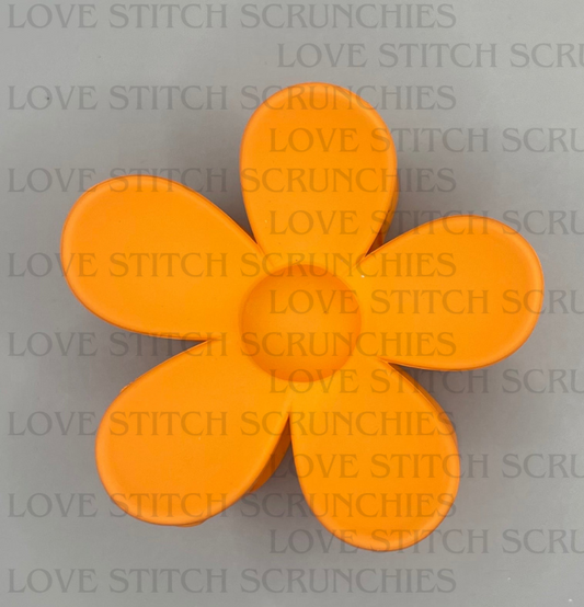Orange flower clip