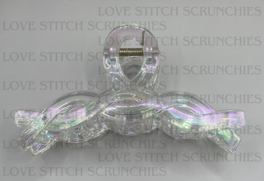 Iridescent twist clip